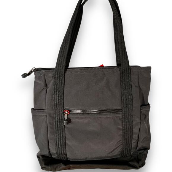 Hedgren Ramble Black RFID Nylon Laptop Tote Bag Sustainable Travel Work - Picture 5 of 9
